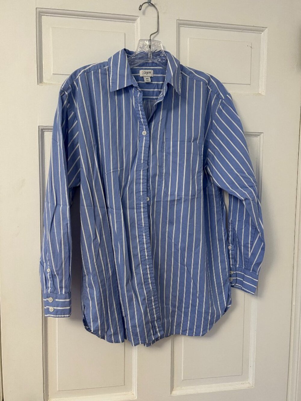 J. Crew Blue & White Striped Button Down Size XS